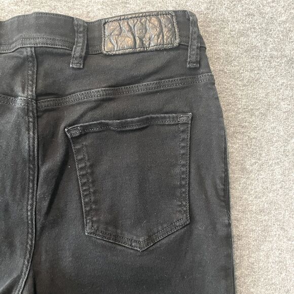 RIVER ISLAND Men's Mid-Rise Slim Tapered JIMMY Black Denim Jeans Size 30/32 x26 - Picture 1 of 16